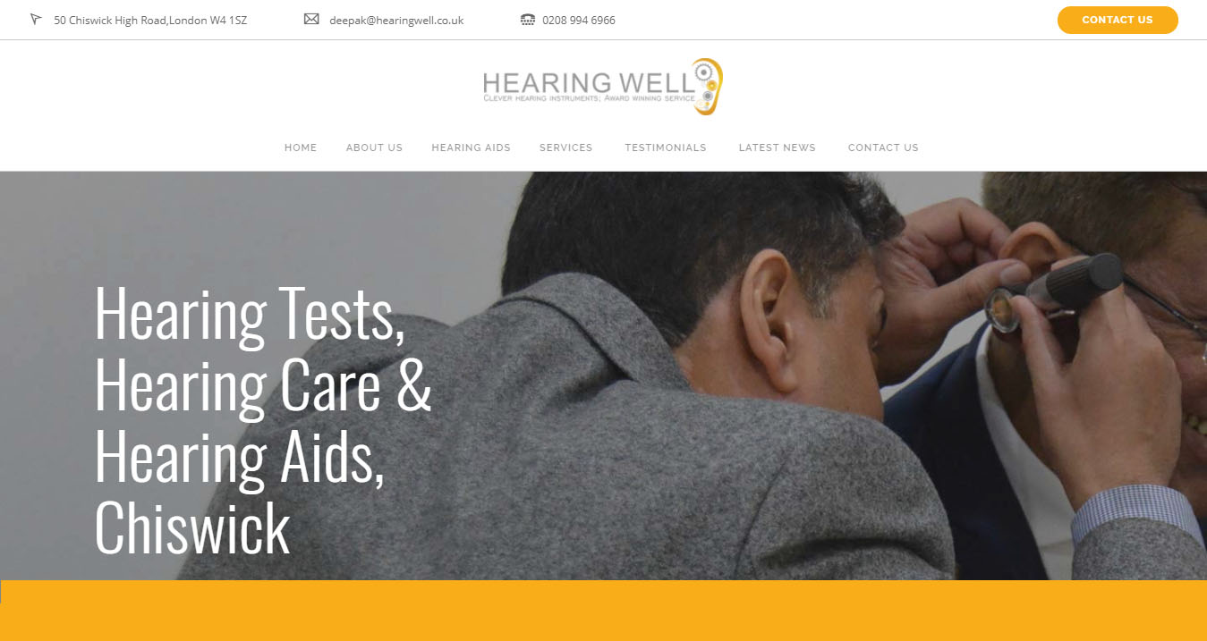 Hearing Well Website