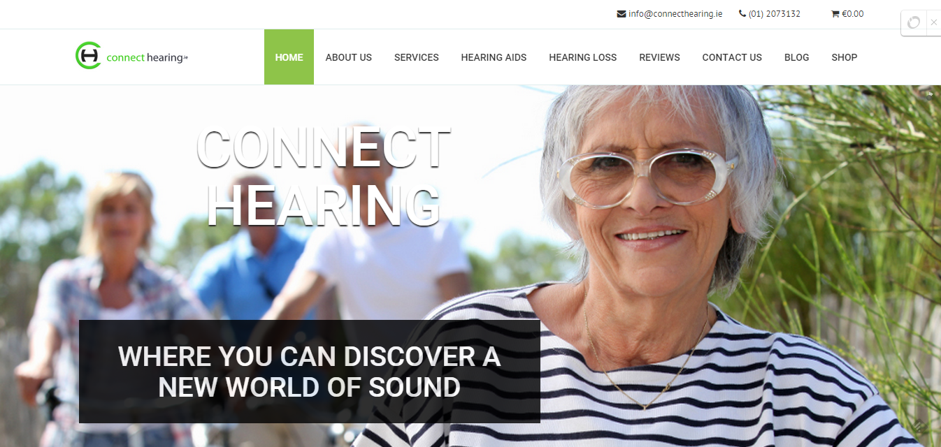 Connect Hearing website
