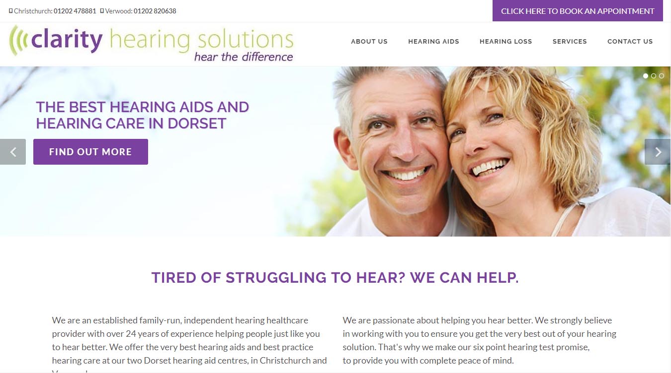 Clarity Solutions website