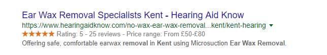 Ear Wax removal Kent