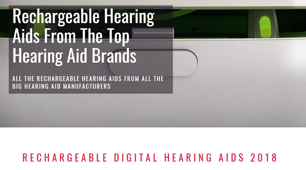 Rechargeable Hearing Aids Section