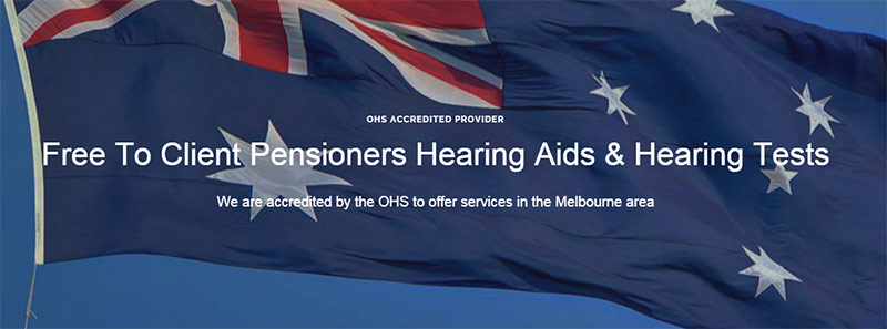 Pensioners' hearing aids Melbourne